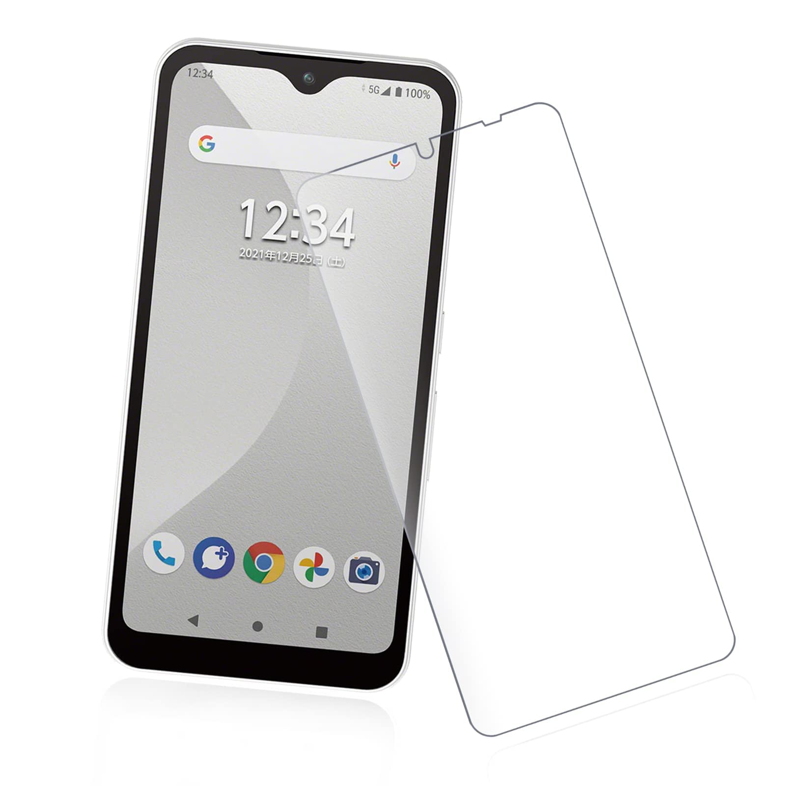 美品　docomo arrows 5G F-51Bと保護ケース保護フィルム arrows We F-51B docomo カバー au FCG01 ケース 3点セット 保護